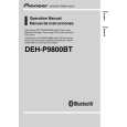 PIONEER DEH-P9800BT/EW Manual de Usuario