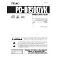 TEAC PD-D1500VK Owners Manual