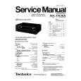 TECHNICS RSTR265 Service Manual