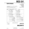 SONY MDS-S41 Parts Catalog