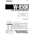 TEAC W850R Instrukcja Obsługi