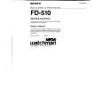 SONY FD-510 Manual de Usuario