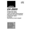 ONKYO DX-2800 Owners Manual