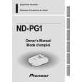 PIONEER ND-PG1 Owners Manual
