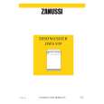 ZANUSSI DWS939W Owners Manual
