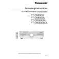 PANASONIC PT-D5600UL Owners Manual
