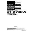 PIONEER CT-X500 Service Manual