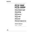 SONY PCS-P160P Manual de Servicio