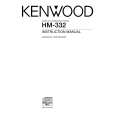 KENWOOD HM332 Owners Manual
