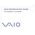 SONY PCG-R600HMP VAIO Owners Manual