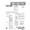 SONY WMF202 Instrukcja Serwisowa
