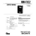 SONY WM-FX52 Service Manual