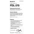 SONY FDL-370 Owners Manual