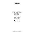 ZANUSSI SD2802 Owners Manual