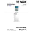 SONY RMAV3000 Service Manual