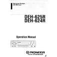 PIONEER DEH-625R Owners Manual