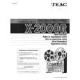 TEAC X2000R Owners Manual