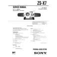 SONY ZSX7 Service Manual