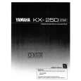 YAMAHA KX-250 Manual de Usuario