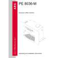 AEG PE8036-M Owners Manual