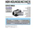 SONY HDR-HC7E Service Manual
