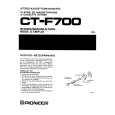 PIONEER CT-F700 Owners Manual