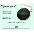 GARRARD 4HF Instrukcja Obsługi