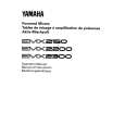 YAMAHA EMX2150 Manual de Usuario