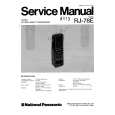 PANASONIC RJ78E Service Manual