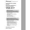 PIONEER VSX-517-S/KUCXJ Owners Manual