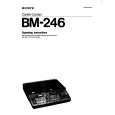 SONY BM-246 Owners Manual