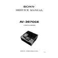 SONY AV3670CE Service Manual