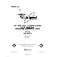 WHIRLPOOL SF313PSPT0 Catálogo de piezas