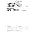 PIONEER GM-232X1H Instrukcja Serwisowa