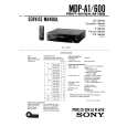 SONY MDP-600 Service Manual