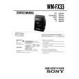 SONY WMFX33 Service Manual