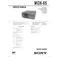SONY MDX65 Service Manual