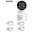 SHARP SF2118N Owners Manual
