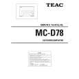 TEAC MC-D78 Service Manual