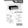 SONY TAN-5550 Instrukcja Serwisowa