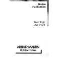 ARTHUR MARTIN ELECTROLUX AW910F Owners Manual