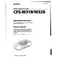 SONY CFS-W328 Owners Manual