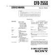 SONY CFD-255S Instrukcja Serwisowa