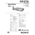 SONY DVPS7700 Instrukcja Serwisowa