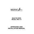 MOFFAT MSO16W Owners Manual