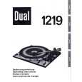 DUAL 1219 Owners Manual