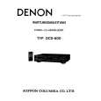 DENON DCD-600 Service Manual